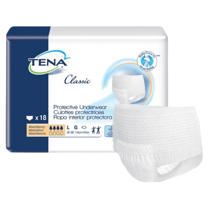 Tena Classic Pull Up Diaper Underwear, Regular Absorbency