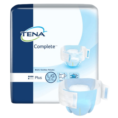 Tena Complete Briefs, Moderate Absorbent Diapers With Tabs