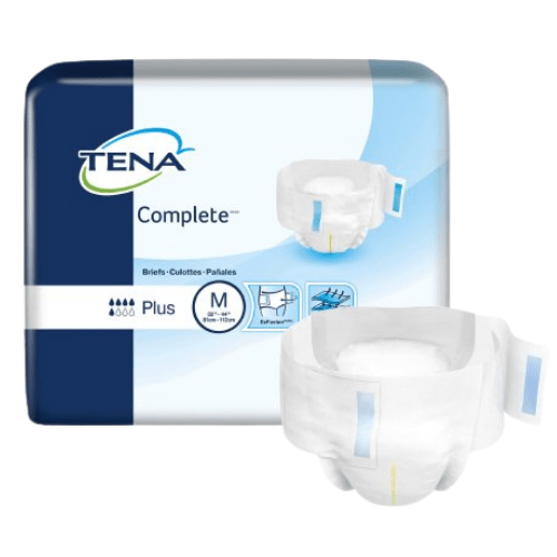 Tena Complete Briefs, Moderate Absorbent Diapers With Tabs