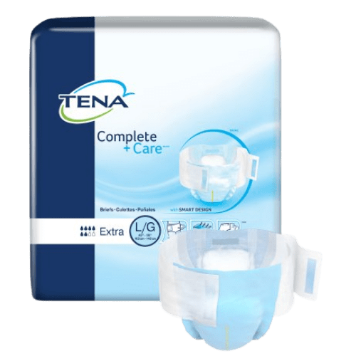 Tena Complete Plus Care Briefs, Diapers With Tabs 24/PK