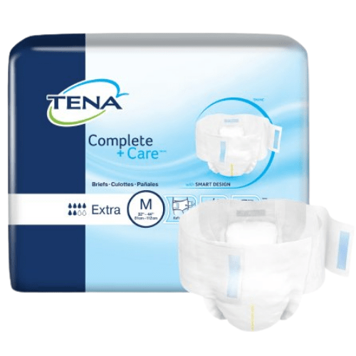 Tena Complete Plus Care Briefs, Diapers With Tabs 24/PK