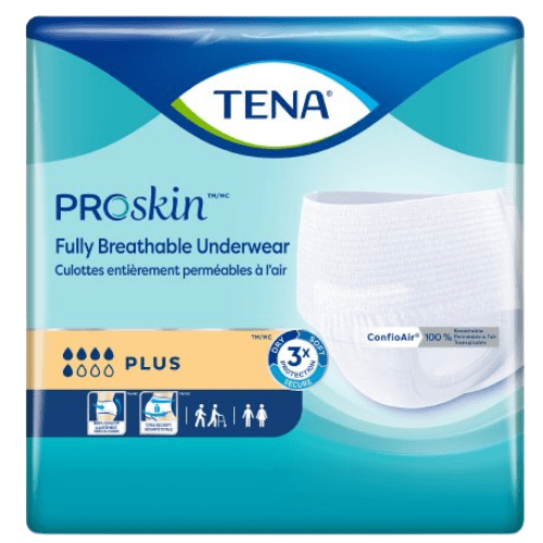 Tena Plus Pull Up Diapers, Moderate Absorbent Underwear