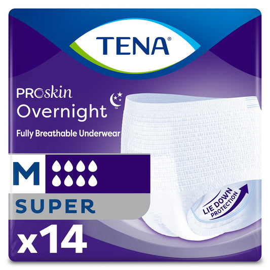 TENA ProSkin Super Overnight Pull-Up Adult Diapers – Overnight Absorbency Protective Underwear