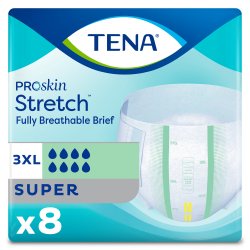 Bulk Tena Stretch Super Pañales para adultos con pestañas, mediano, grande/XL, 3XL
