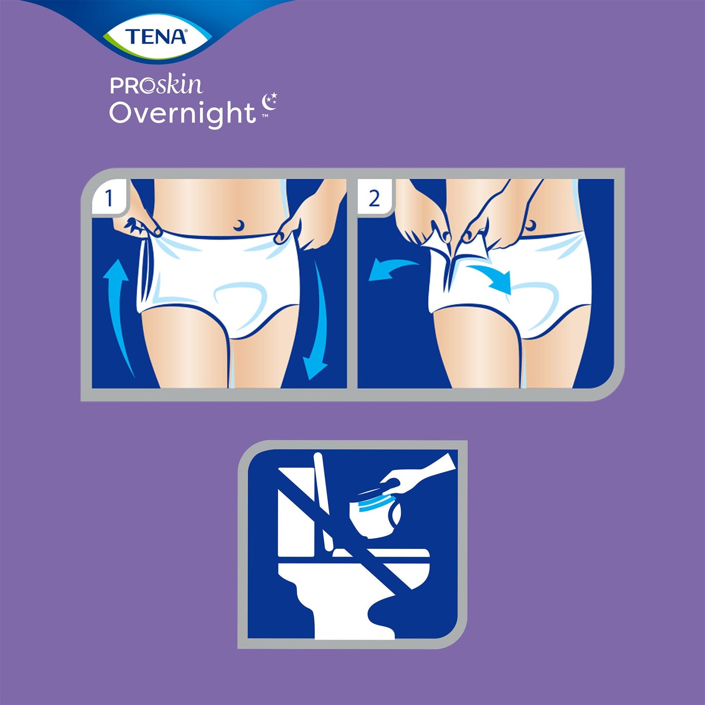 Tena ProSkin Super Overnight Pull Up, ropa interior máxima absorción