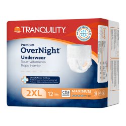Tranquility Premium Overnight Underwear, Maximum Absorbent Pull Up