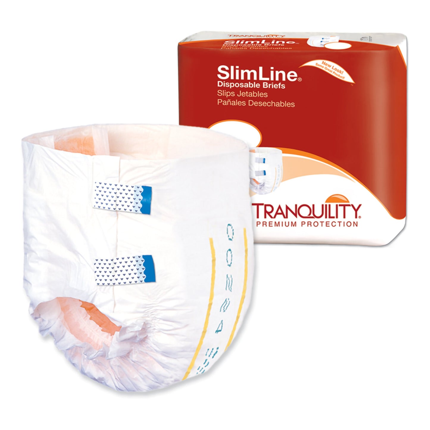 Tranquility SlimLine Briefs with Tabs – Heavy Absorbency Adult Incontinence Diapers for Overnight Use