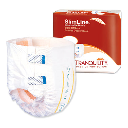 Tranquility SlimLine Briefs with Tabs – Heavy Absorbency Adult Incontinence Diapers for Overnight Use